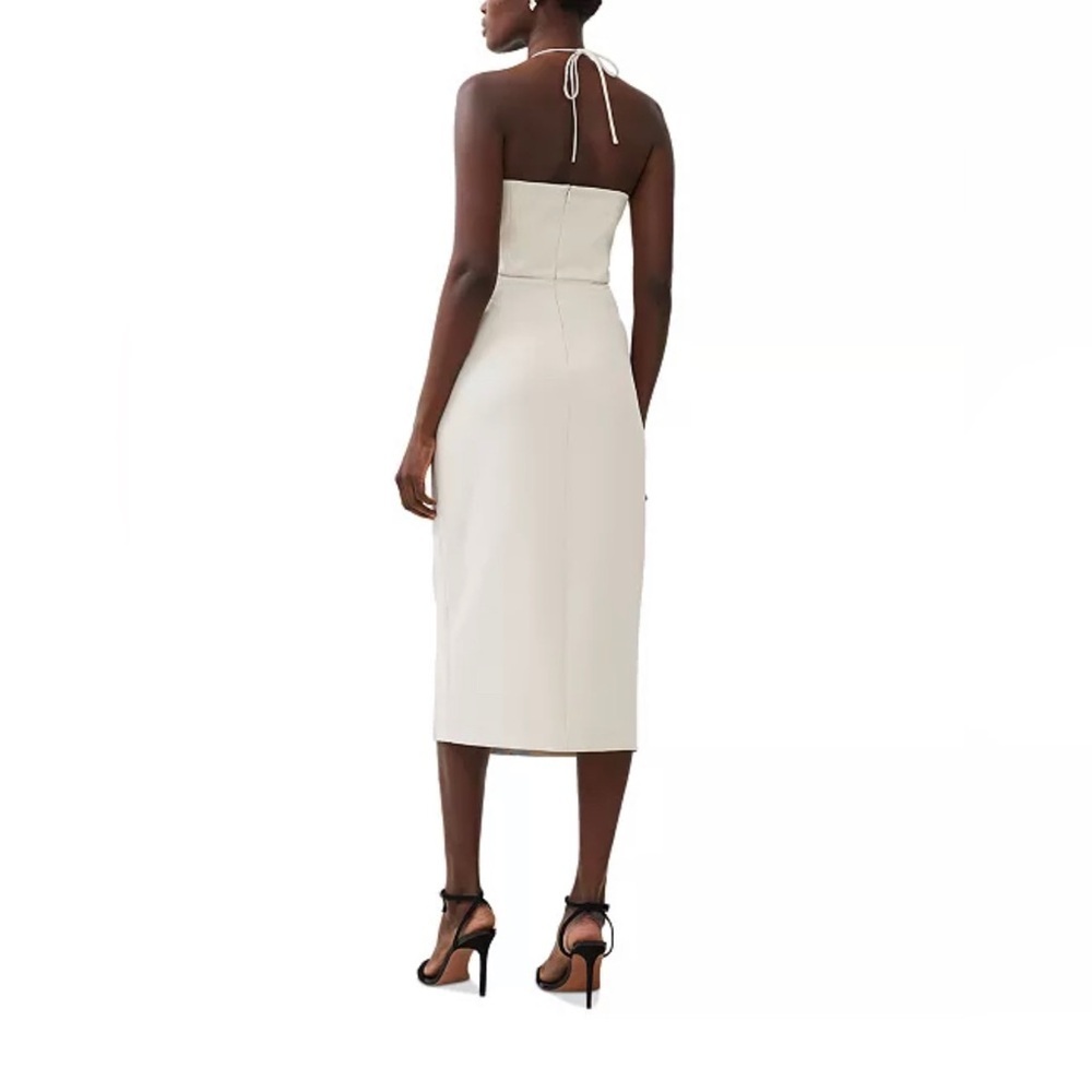 NWT French Connection Echo Crepe Halter Midi Dress - Picture 2 of 5